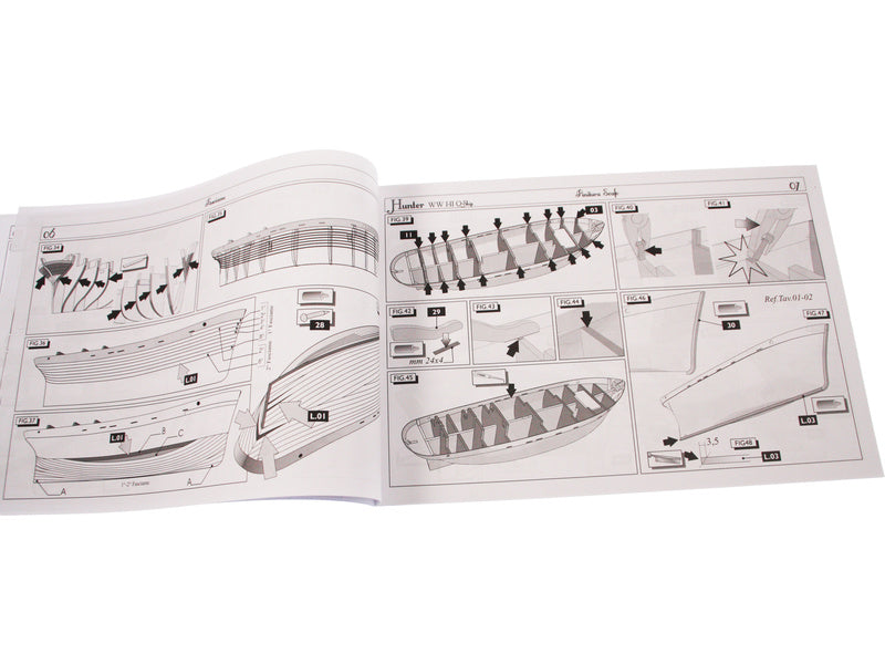 AMATI H.M.S. Hunter škuner 1:60 kit