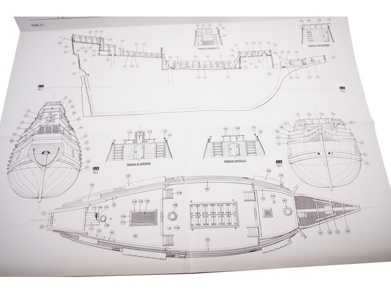 AMATI Mayflower anglická galeóna 1620 1:60 kit
