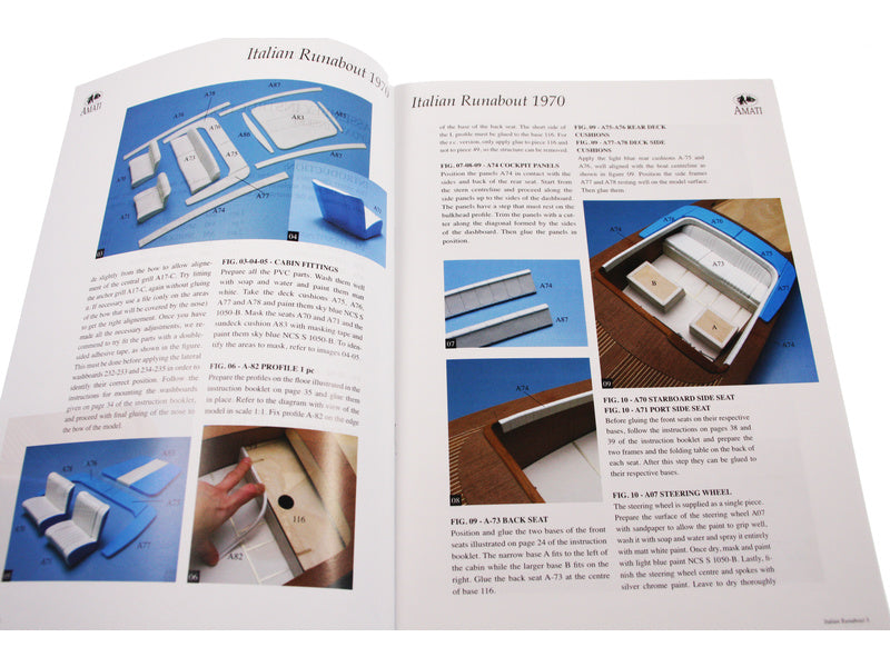 AMATI Aquarama italský sportovní člun 1:10 kit