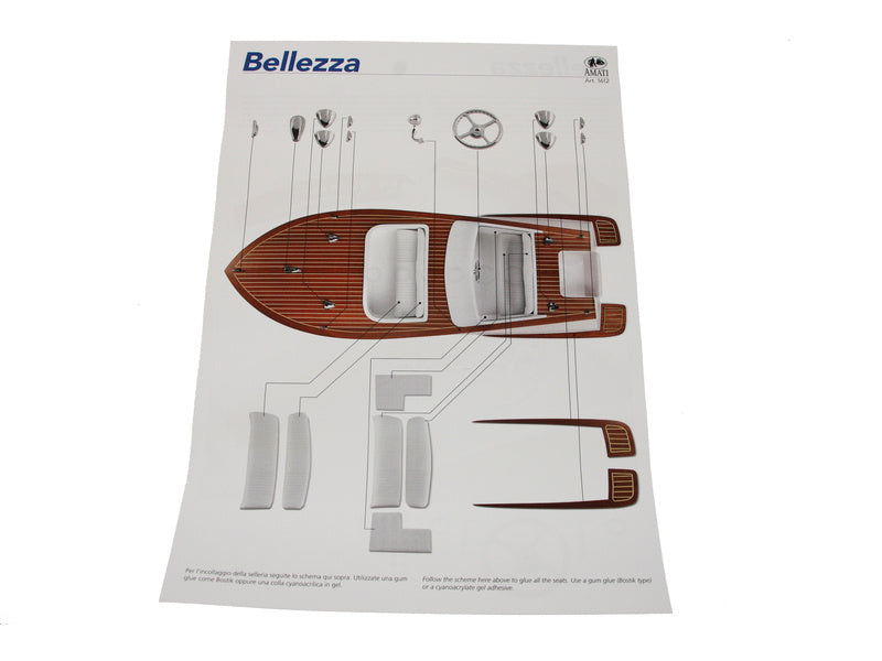 AMATI Bellezza Sportovní člun 1:8 kit