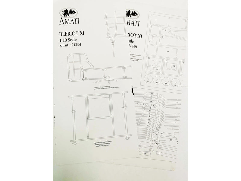 AMATI Bleriot XI 1909 1:10 kit