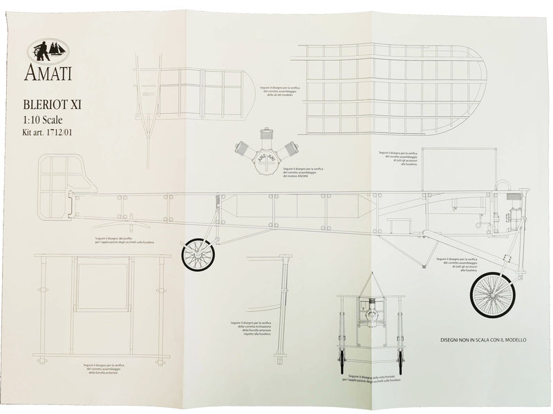 AMATI Bleriot XI 1909 1:10 kit