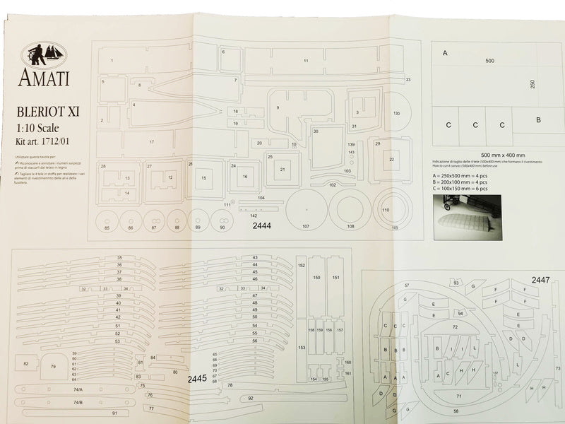 AMATI Bleriot XI 1909 1:10 kit