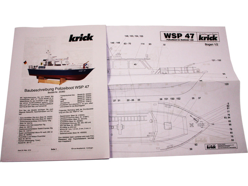 Krick Policejní člun WSP47 kit