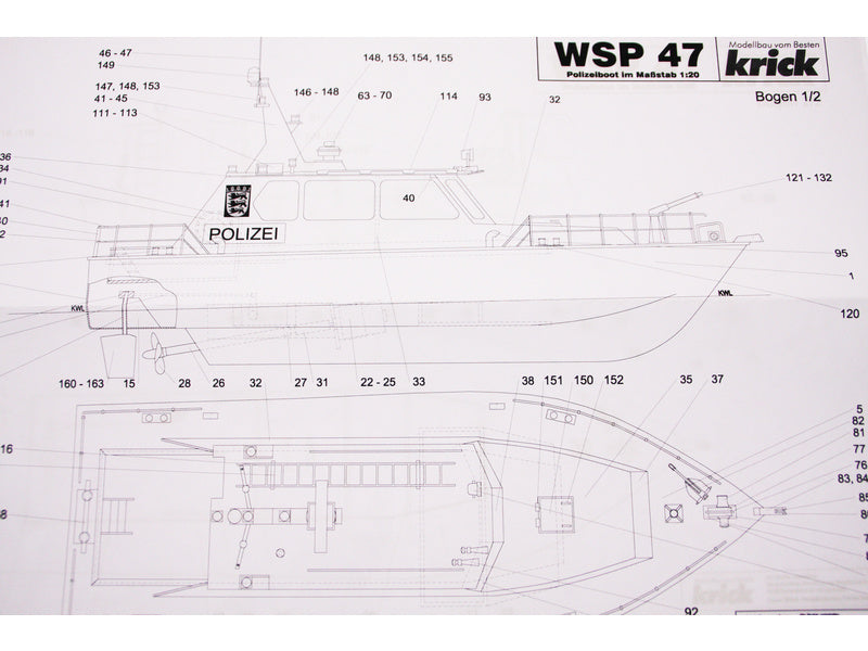 Krick Policejní člun WSP47 kit