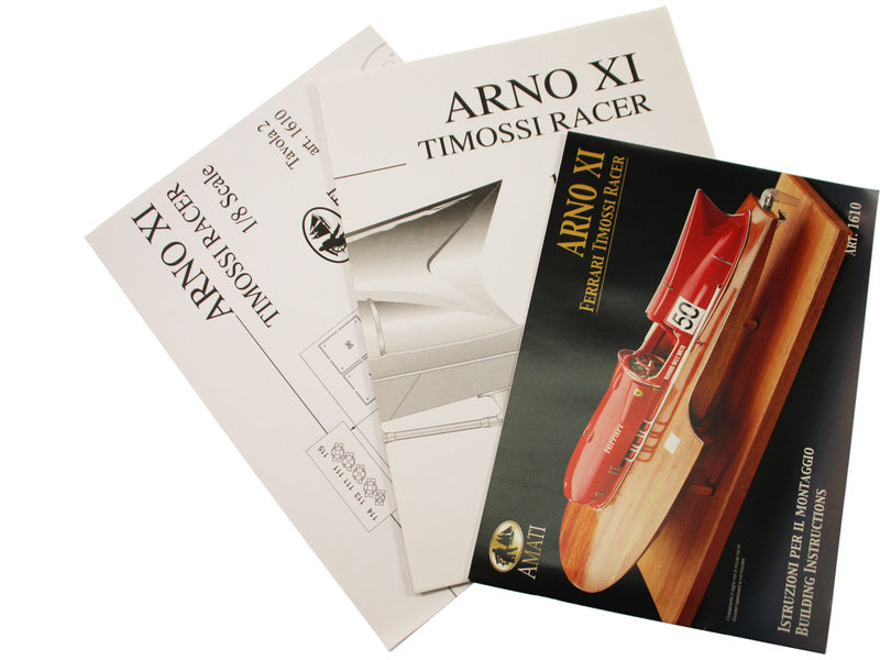 AMATI Arno XI Racer závodní člun 1960 1:8 kit