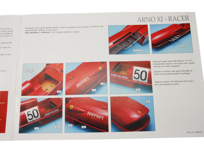 AMATI Arno XI Racer závodní člun 1960 1:8 kit