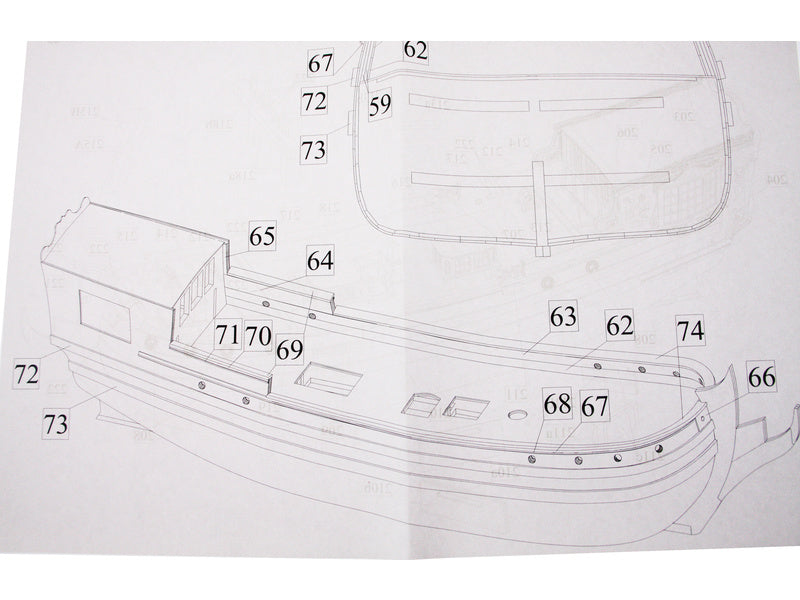 Dušek Holandská státní jachta 17st. 1:48 kit