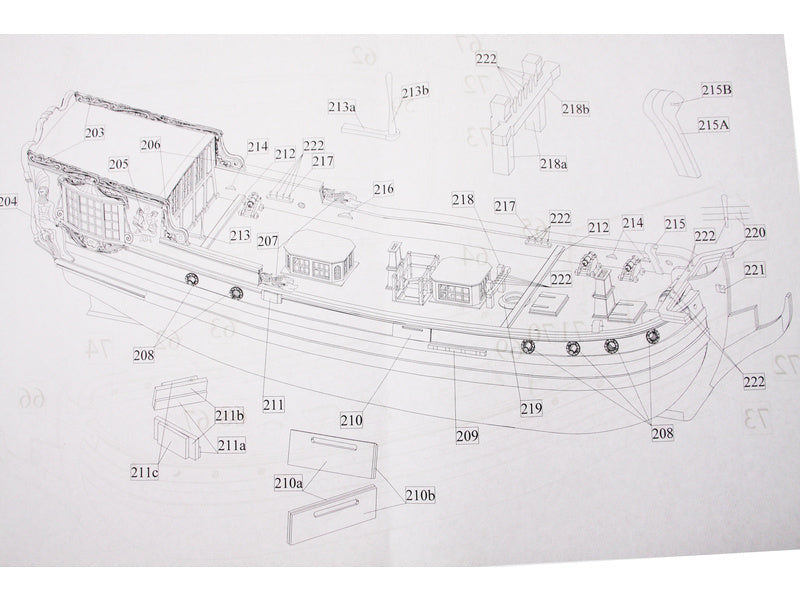 Dušek Holandská státní jachta 17st. 1:48 kit