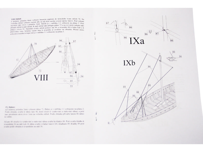 Dušek Vikingská loď Gokstad 1:72 kit