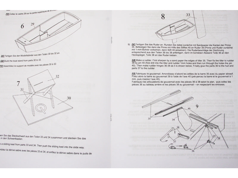 Krick Optimist plachetnice 1:10 kit
