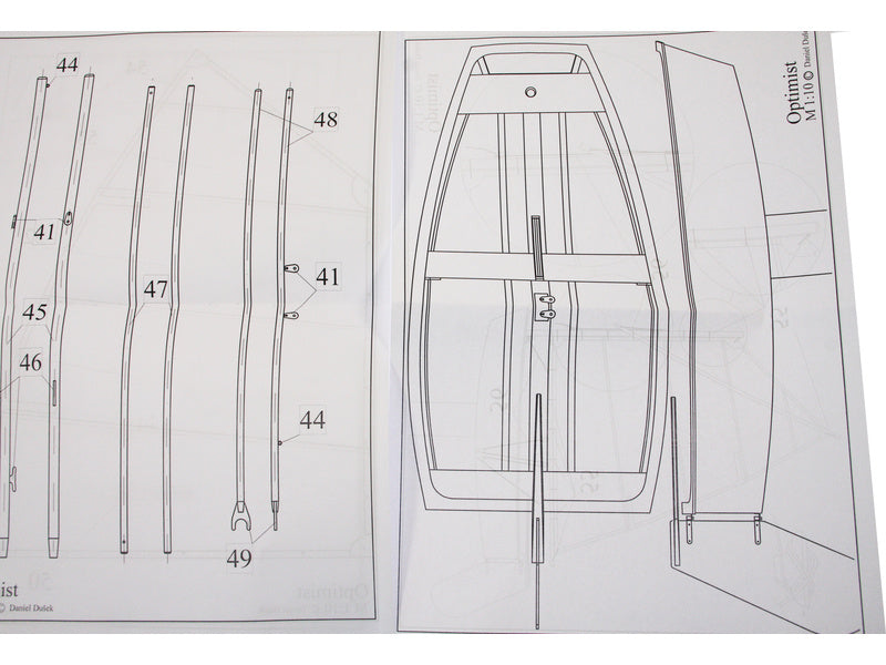 Krick Optimist plachetnice 1:10 kit