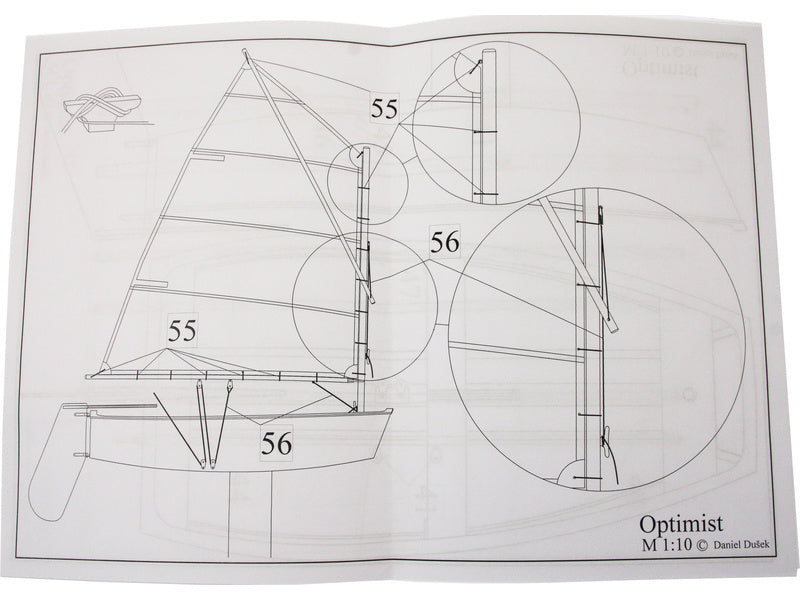 Krick Optimist plachetnice 1:10 kit