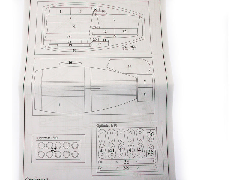 Krick Optimist plachetnice 1:10 kit