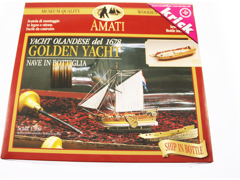 AMATI Golden Yacht 1:300 kit do láhve