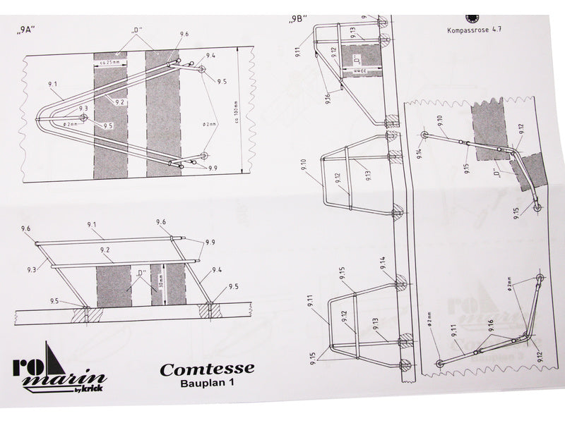 ROMARIN Comtesse plachetnice kit