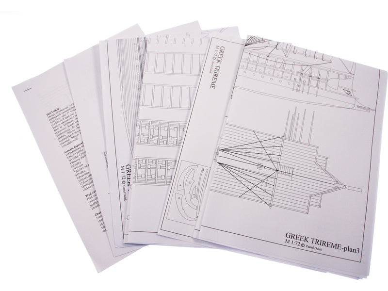 Dušek Řecká triréma 480 př.n.l 1:72 kit