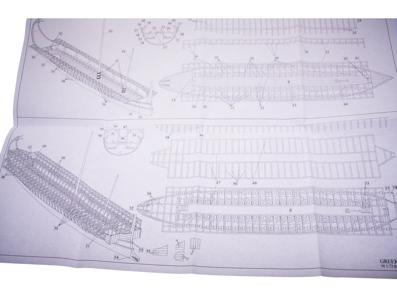 Dušek Řecká triréma 480 př.n.l 1:72 kit