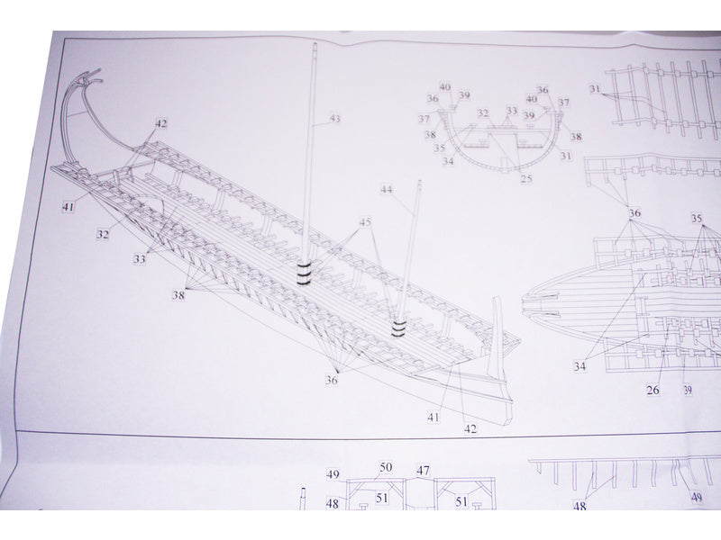 Dušek Řecká triréma 480 př.n.l 1:72 kit