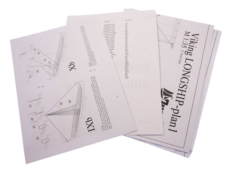 Dušek Vikingská prodloužená loď 1060 1:35 kit