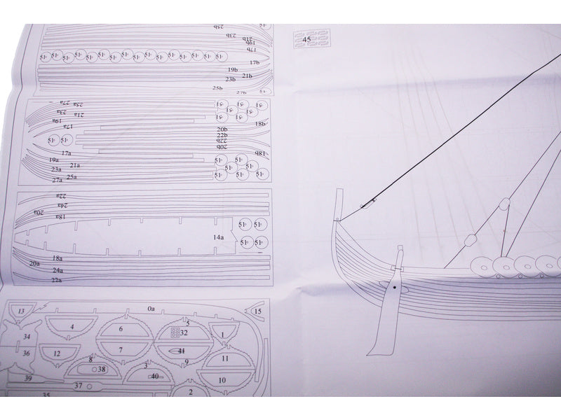 Dušek Vikingská prodloužená loď 1060 1:35 kit