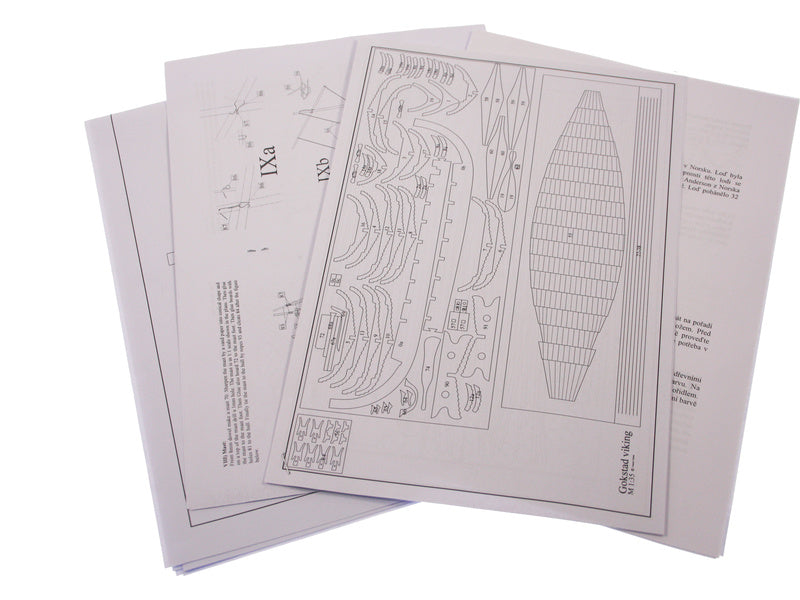 Dušek Vikingská loď Gokstad 1:35 kit