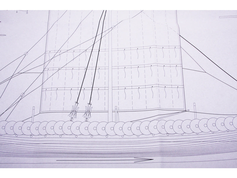 Dušek Vikingská loď Gokstad 1:35 kit