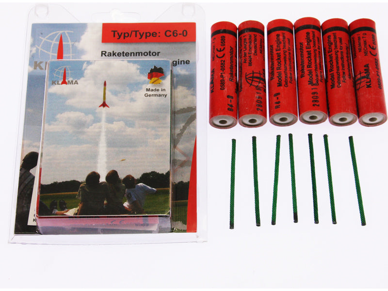 Klima raketový motor C6-0 (6ks)