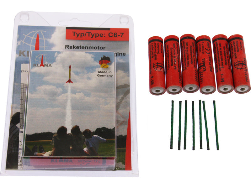 Klima raketový motor C6-7 (6ks)