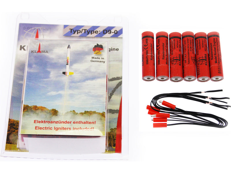 Klima raketový motor D9-0 EL (6ks)