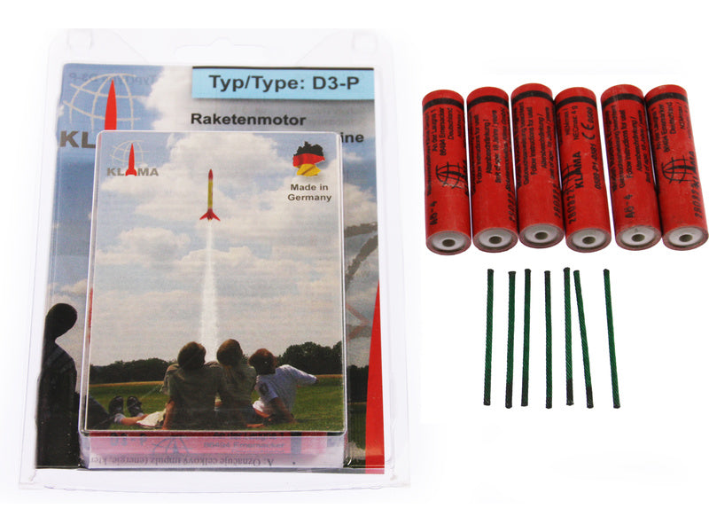Klima raketový motor D3-P (6ks)