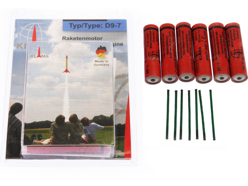 Klima raketový motor D9-7 (6ks)