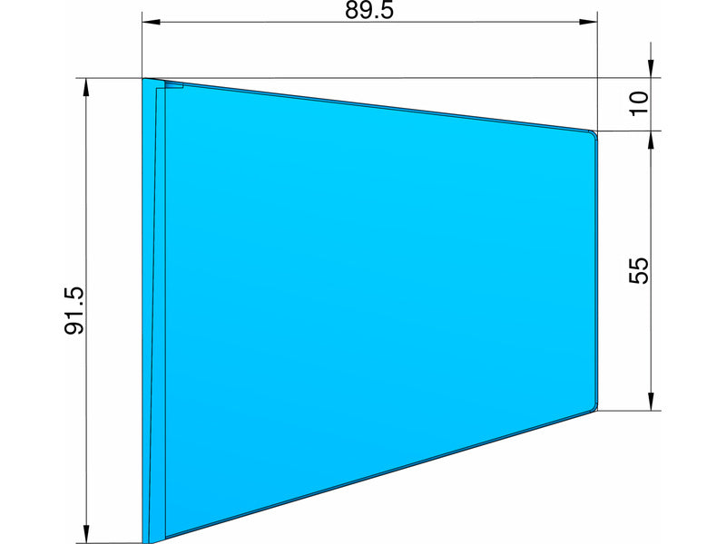 Klima stabilizátor typ lichoběžník modrý