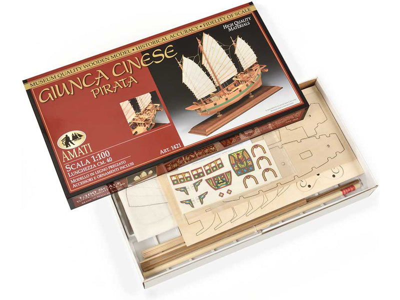 AMATI Čínská džunka 1:100 kit