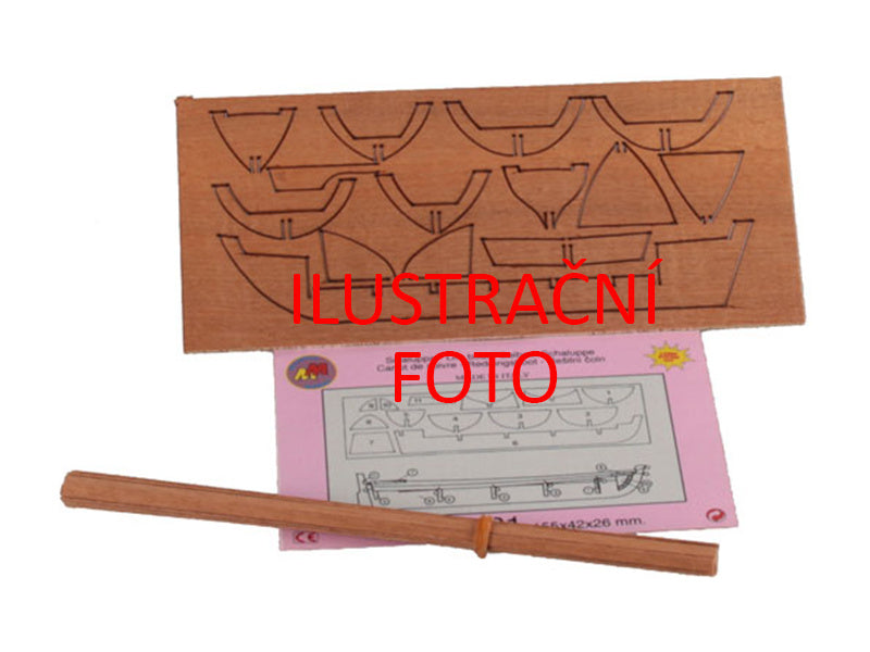 Krick Rybářská loďka kit 133x40x26mm