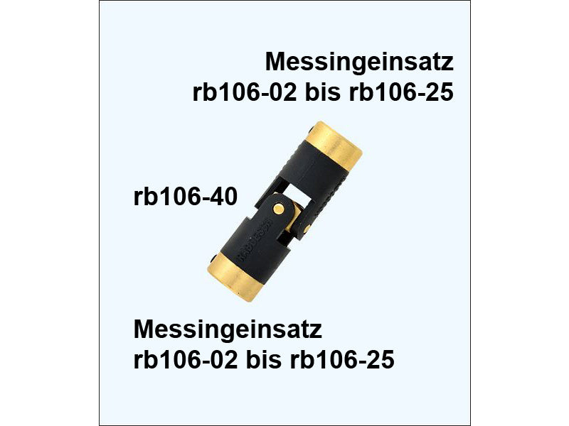 Raboesch vložka spojky 106-40 mosaz 3.0mm