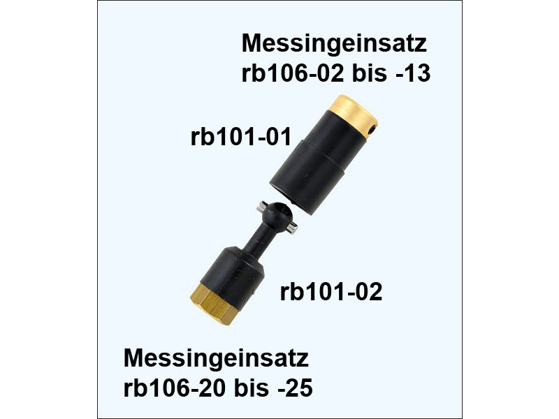Raboesch vložka spojky 106-40 mosaz 3/16"