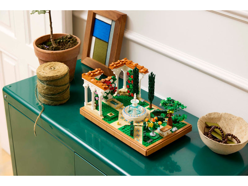 LEGO Icons - Zahrada s fontánou