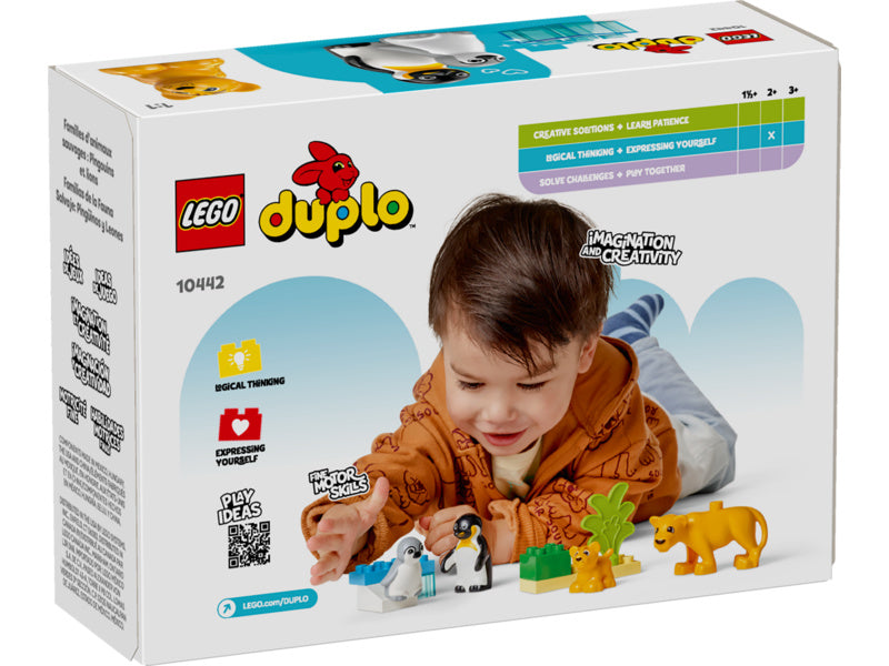 LEGO DUPLO - Rodinky divokých zvířat: Tučňáci a lvi