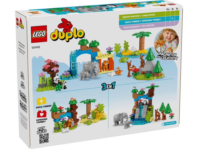 LEGO DUPLO - Rodinky divokých zvířat 3 v 1