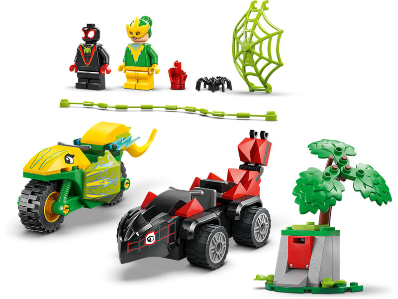 LEGO Marvel - Spidey a jeho úžasní přátelé - Spin, Electro a honička s dinosauřím vozidlem