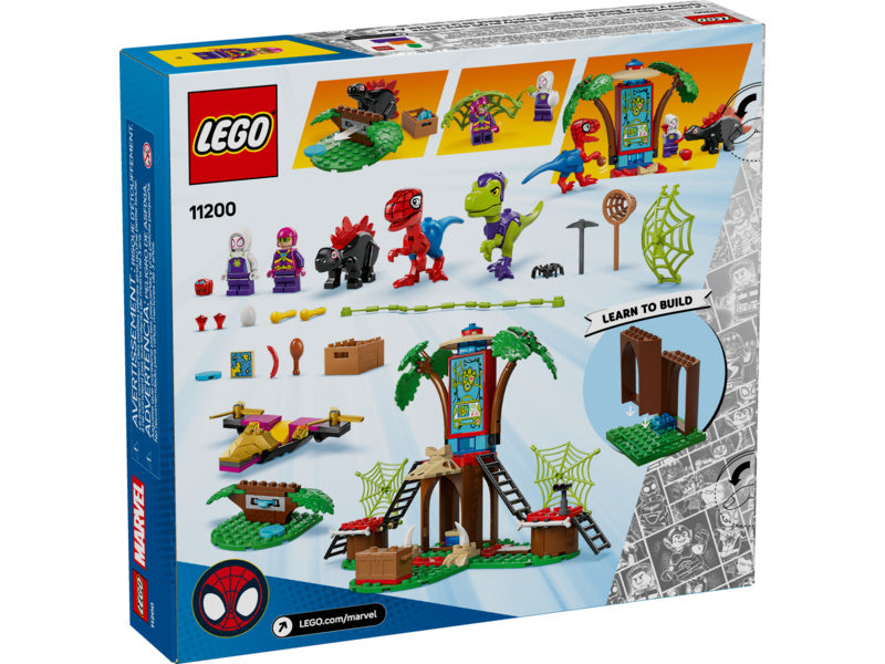 LEGO Marvel - Spidey a jeho úžasní přátelé - Spidey, Gobby a raptoří bitva na základně na stromě