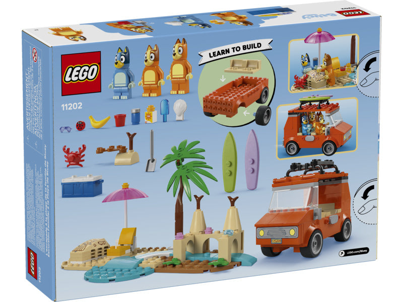 LEGO Bluey - Bluey a rodinný výlet autem na pláž