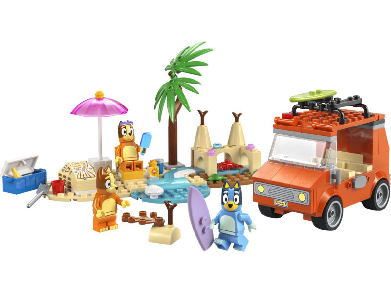 LEGO Bluey - Bluey a rodinný výlet autem na pláž