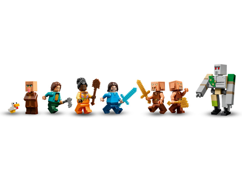 LEGO Minecraft - Balón v podobě ďasa a útok na vesnici