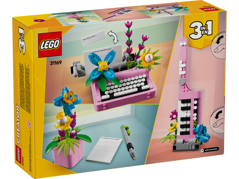 LEGO Creator - Psací stroj s květinami