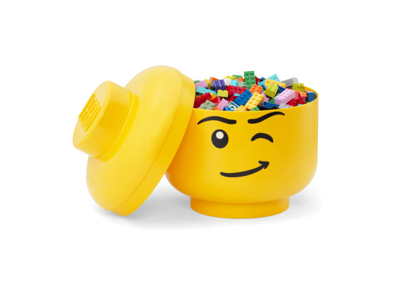 LEGO úložná hlava velká – Skeleton zelený
