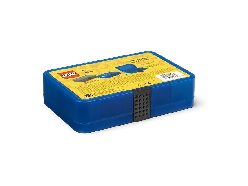 LEGO úložný box s přihrádkami - hnědý