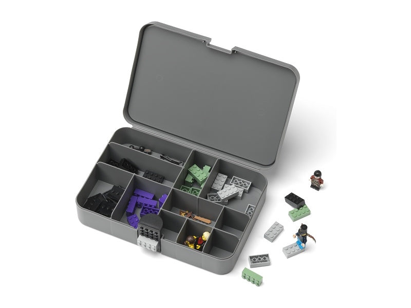LEGO úložný box s přihrádkami - modrý