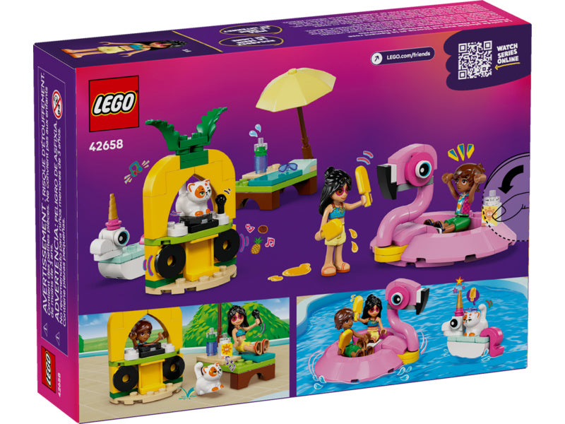 LEGO Friends - Zábava u bazénu s jednorožcem a plameňákem